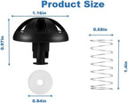 2-Pack Coffee machine brew basket bottom spring stopper kit replacement, suitable for Mr. Coffee, Black and Decker, Hamilton coffee machine parts, coffee machine accessories 990117900, 990237500