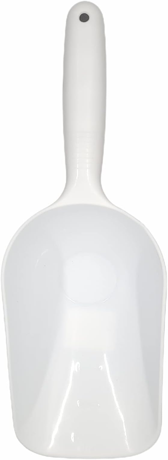 Handy Housewares Jumbo Plastic Scoop - 12" Large Food Scoop for Flour, Sugar, Cereal, Pet Food, Gardening (3 Pack)