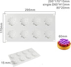 Silicone Mold for Baking Cakes,Soap Molds,Flower Shape Silicone Molds for Homemade French Dessert Mold for Pastry Chocolate,Jelly Chocolate Mold ＆ Ice Cube Tray (D_ Round Clouds Shape)