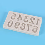 Gray Silicone Fondant Molds 3D Number 0-9 Fondant Chocolate Baking Molds For Cake Decorating Cupcake Topper Candy Chocolate Gum Paste Polymer Clay Fondant and Gum Paste Molds Pastry and Baking