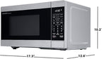 SHARP Compact Countertop Microwave Oven with Removable 10" Carousel Turntable, 700 Watt, 0.7 Cubic Feet, Stainless Steel