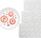 6-Cavity Flower Shape 3D Silicone Mold for Baking Cakes Mousse Dessert Pastry Mold Cake Decoration Cheesecake Ice Cream Mould (Cloud Flower M_11.84 X7 X0.32 inch)