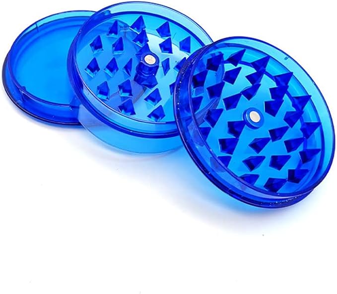 6 Pack Herb Grinder, 2.3 inches Small Spices Grinder With Storage, Plastic Grinder for Manual, Portable And Disposable for Travel