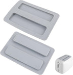 2 Pack Toaster Cover,Silicone Toaster Lid Bread Machine Cover 2 Slice Wide Slot,Electric Bread Maker Upper Covers for Clean Organized Kitchen(Grey)