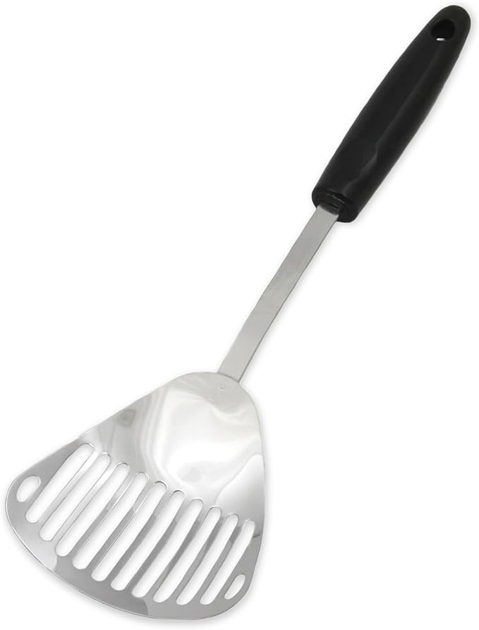 Chef Craft Select Slotted Sturdy Skimmer, 13 inch, Stainless Steel