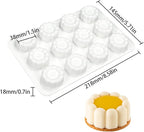 mostsom Silicone Molds Mousse Molds 3D Flower Border Cylinder Silicone Baking Mold DIY Mousse Fondant Mould Cake Decorating Tools for Kitchen Accessories (B_ Flower Cylinder)