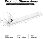 Pack of 3 Shelf Pushers – Spring-Loaded Display Organizer for Convenience Stores – Automatic Case Stand Pushers Rack for Gondola Shelves 15" & Above