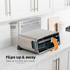 Ninja, Toaster Oven, Air Fryer, Thermometer, Toaster Oven Air Fryer Combo, Stainless Steel, Quick meals, Fries, Frozen Food, Air Fry, Dehydrate, Reheat, 13-in-1,Less Oil, Flip Away Oven, Foodi, SP351