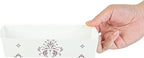 Restaurantware Baking Tray 100 Count 7.8 x 3.6 Inches 14 Ounce Disposable Paper Oven-Safe Baking Mold, Grease-Resistant Floral Design Beige Baking Molds for Cupcakes, Breads and Baking