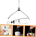 Healifty 2Pcs Bowl Clip Set 11 Inch Hot Plate Grabber Tool Microwave Safe Dish Lifters Kitchen Utensil for Safe Bowl and Plate Handling