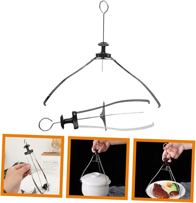 Healifty 2Pcs Bowl Clip Set 11 Inch Hot Plate Grabber Tool Microwave Safe Dish Lifters Kitchen Utensil for Safe Bowl and Plate Handling