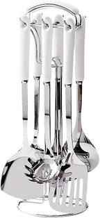 Ceramic Handles Cooking Tool Set steel Kitchen Utensils set of cookers Shovels Spoons Strainer(D)