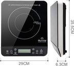 Duxtop Portable Induction Cooktop, Countertop Burner Induction Hot Plate with LCD Sensor Touch 1800 Watts, Silver 9600LS BT-200DZ