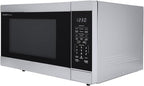 SHARP Countertop Microwave Oven with Removable 13.6" Carousel Turntable, 1100 Watt, 1.6 Cubic Feet, Stainless Steel