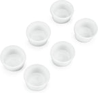 Mini Ramekins 1 oz. 30 ml|Microwave & Oven Safe, Porcelain Souffle Dish, Dipping Sauce, & Small Dessert Cups| 6 Count