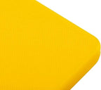 TrueCraftware- 24" X 18" X 1/2” Cutting Board for Kitchen Yellow Color Plastic- Commercial Plastic Chopping Board Anti Slip Surface Chopping Food Cutting Mat for Meat Vegetables Dishwasher Safe