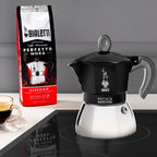 Bialetti - Moka Induction, Moka Pot, Suitable for all Types of Hobs, 6 Cups Espresso (9.4 Oz Espresso), 280 ml, Black