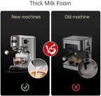 Semi-auto Stainless Steel Household Coffee Machine 19 Capsules Superfine Capsule Powder Coffee Machine Cappuccino and Espresso H11 (Color : H11 SR, Size : CHINA_EU)