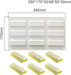 Silicone Mold for Baking Cakes,Soap Molds,Flower Shape Silicone Molds for Homemade French Dessert Mold for Pastry Chocolate,Jelly Chocolate Mold ＆ Ice Cube Tray (B_ Long Wave Shape)