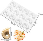 mostsom Sea Octopus Tentacles Silicone Mold Round Star Shaped Baking Mold Cake Border Fondant Molds Cake Decorating Tools (G_11.76x6.88x0.68 inch)