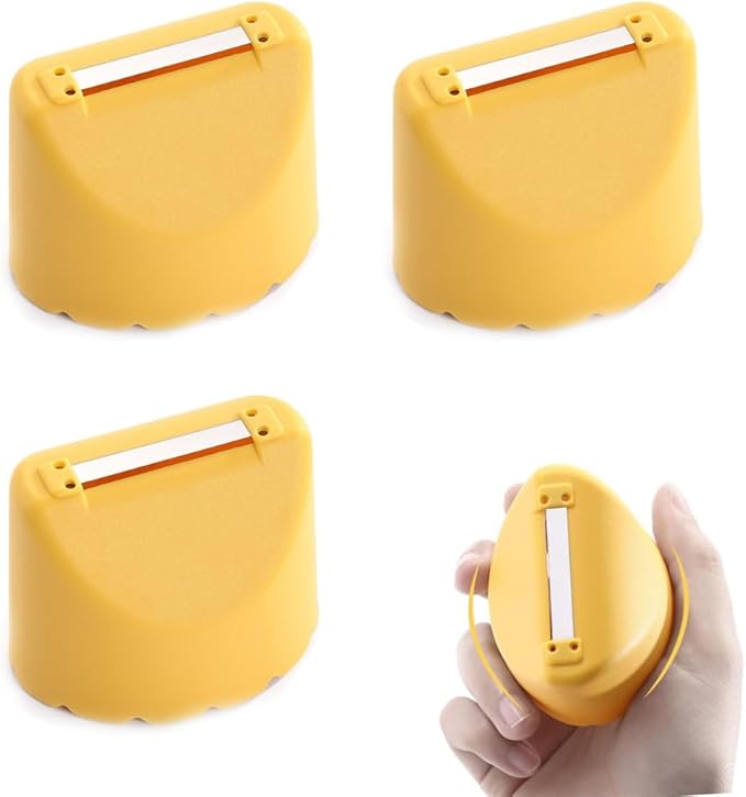 3Pcs Anti-splash Paring,Household Grater Planer Multi-Function Self-Stand Easy-Pouring Vegetable Slicer Storage Anti Splash Peeler Kitchen Peeling Tool (Yellow)