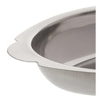 Winco Stainless Steel Oval Au Gratin Dish, 15-Ounce