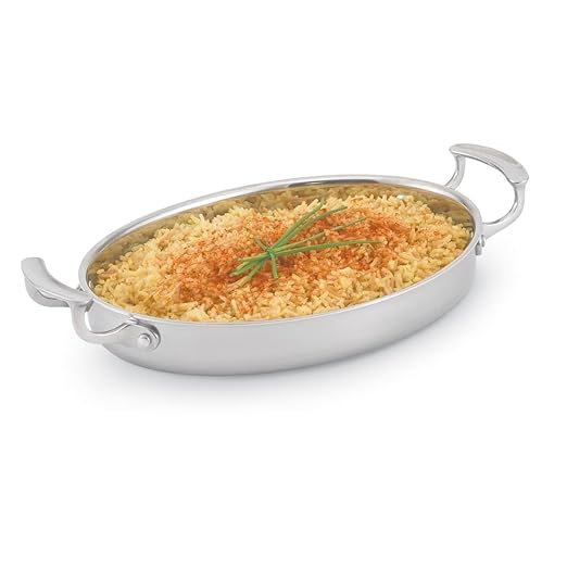 Vollrath Miramar 2.63 Qt. Oval Au Gratin Pan