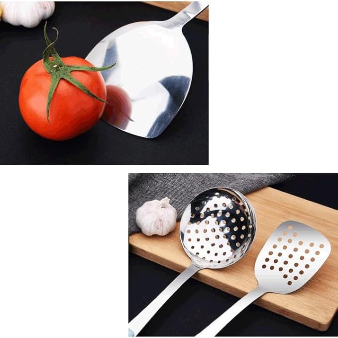 Kitchen Utensils Set Non-stick Kitchenware Cooking Tools Spoon Soup Ladle Spatula Shovel Accessories(D)
