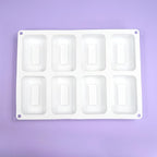 mostsom Silicone Molds Mousse Mold 3D Rectangle Shape Silicone Mold DIY Cake Mousse for Ice Cream Chocolate Pastry Art Pan Dessert Bakeware Cake Decorating Tool (E_ Big Rectangle)
