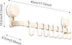2026 Upgrad Wall Hooks Rack, Space Saving Utensil Holder for Kitchen Bathroom, No Drilling Wall Mounted Accessory Hanger, Kitchen Rail for Hanging Cooking Utensils Mugs Spoons (Grey_C)