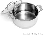 Cuisinart Contour Stainless 6-Quart Saucepot with Glass Cover