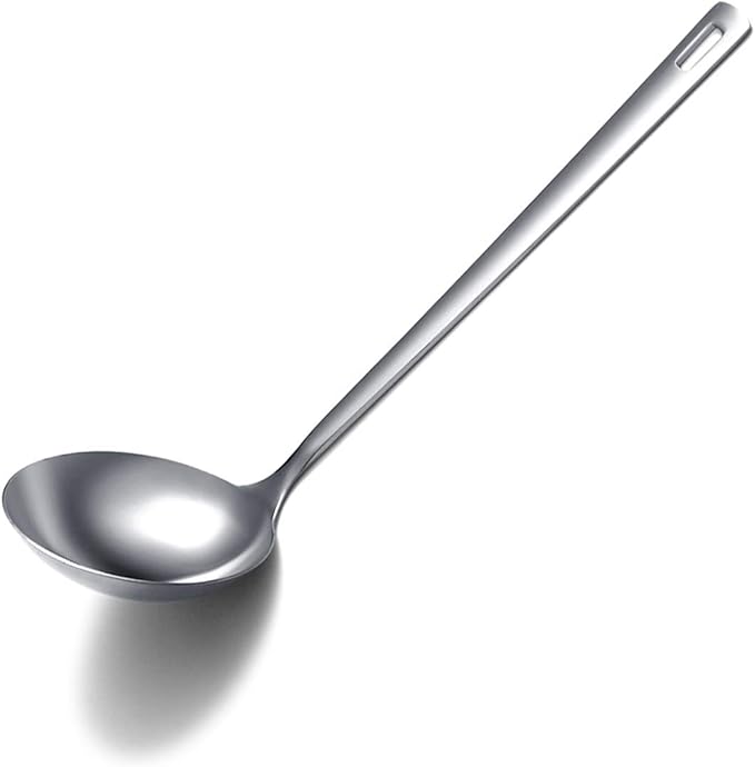 Stainless Steel Ladle, Berglander Soup Ladle, Cooking Ladle, Kitchen Ladle, Metal Soup Spoon For Cooking Non-Stick And Heat Resistant, Dishwasher Safe, Easy to Clean