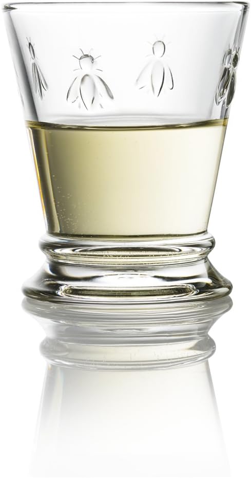 La Rochere Napoleon Bee Tumbler Set of 6 – La Rochere Bee Glassware Sets – Fancy Glassware Drinking Glasses (9 oz)