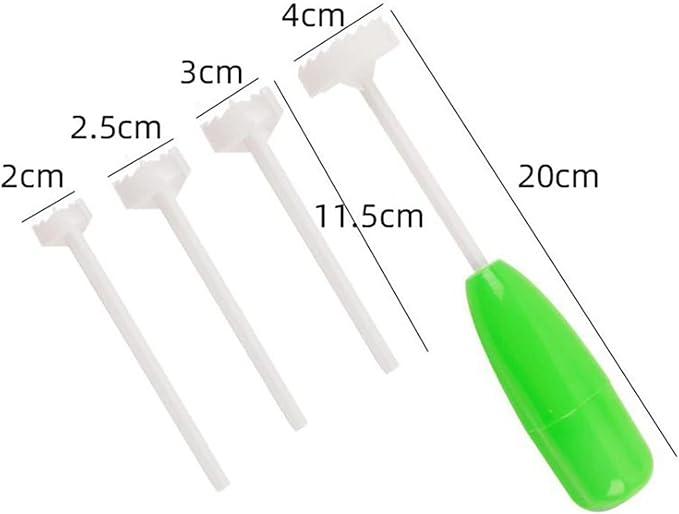 Veggie Corkscrew,Hollow-Out Veggie Drill,4 Sizes Replaceable Head Vegetable Spiral Cutter Digging Tool Kitchen Gadget,Easy Remove The Seeds Of Your Veggies & Fruits