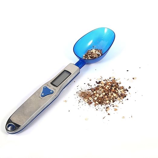 HERCHR Electronic Digital Spoon 500/0.1g Kitchen Scales Measuring Tool Food Scale Spoon Electronic Measuring Spoons Weight Scale Portable Spoon with Scale for Milk, Tea, Flour, Spices