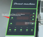 Kolice Commercial Mini Donuts Making Machine Frying Donuts Makchine - 4-Rows Production, 5.5L Hoppers, 1,800 Pcs Per Hour, Auto Counting, Timer and Temperature Control