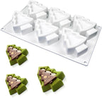 Christmas Tree Silicone Cake Mold, 3D Silicone Baking Molds for Cheesecake, Mousse, and Biscuits, Flexible Non-Stick Design, Easy Release (C_Christmas Tree)