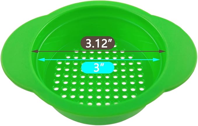 2 Pack - Can, Tuna, Colander Strainer, Food Grade Plastic, BPA-Free, Unibody Design, Dishwasher Safe, Fits Standard Size Cans