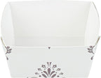 Restaurantware Baking Cup 100 Count 2.9 Inches 6 Ounce Disposable Paper Oven-Safe Baking Mold, Grease-Resistant Floral Design Beige Baking Molds for Cupcakes, Breads and Baking