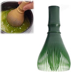 Matcha Whisk, PP Resin Matcha Stirrer, Traditional Handcrafted Japanese Matcha Tea Mixer Brush Mixing Tool Accessory for Tea Preparation (Green)