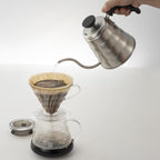 Hario V60 "Buono" Drip Kettle Stovetop Gooseneck Coffee Kettle 700ml, Stainless Steel, Silver