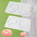 Flower Cloud Shaped Donut Silicone Mold Fondant Cake Mold DIY Chocolate Baking Tools Cake Decoration Accessories Bakeware (Cloud Flower L_11.84 X7 X0.4 inch)
