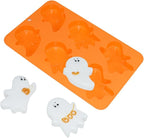 Halloween Ghost Silicone Molds, Non-Stick Chocolate Mold, Baking Moulds for Making Chocolate, Cake, Jelly, Dessert, Biscuit, Dome Mousse (A_ Ghost)