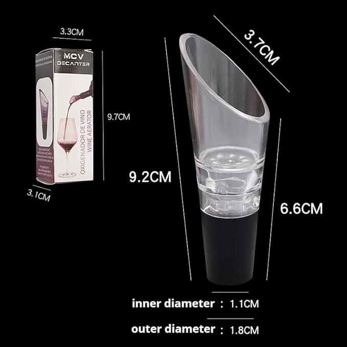 1 Vacuum Wine Stopper 1 Wine Aerator Pourer Aerating Spout with 1 Wine Foil Cutter Tool, Wine Bottle Stoppers set Reusable Wine Preserver Keep Fresh, Perfect Wine Accessory Gift for Wine Lovers