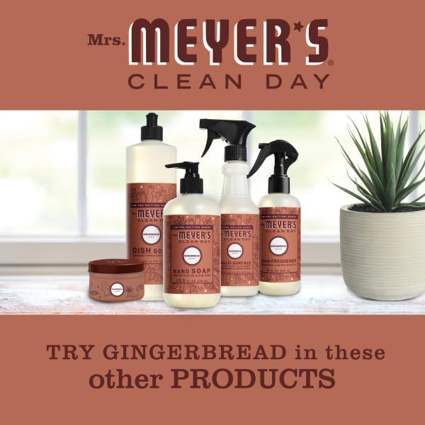 Mrs. MEYER'S CLEAN DAY Dish Soap, Gingerbread, 16 Fl Oz (Pack of 6)