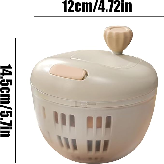 Lettuce Spinner - 800ML Vegetable Washer, Salad Dryer Bowl, Produce Cleaner | Manual Vegetable Spinner with Colander Basket for Fresh Crisp Greens, Kitchen Tool for Home Cooking Outdoor Picnic