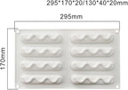 Silicone Mold for Baking Cakes,Soap Molds,Flower Shape Silicone Molds for Homemade French Dessert Mold for Pastry Chocolate,Jelly Chocolate Mold ＆ Ice Cube Tray (C_ Creamy Shape)