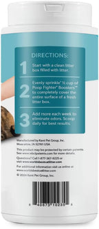 WORLD'S BEST CAT LITTER® Boosters™ Poop Fighter® | Natural and Sustainable Cat Litter Additive | Eliminates Poop, Urine, and Ammonia Odors | Botanical Blocker™ Technology | 18 oz Canister