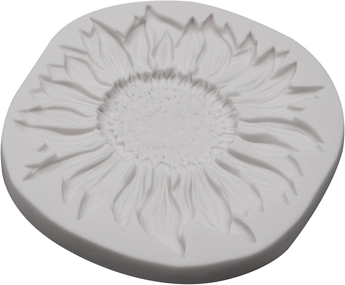 Sunflower Silicone Mold for Crafts, Oversized Sunflower Mold for Clay, 3D Flower Molds for Chocolate Fondant Cake Decoration Resin Polymer