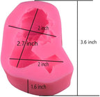 OBTANIM Silicone Mermaid Fondant Mold Cute 3D Sleeping Baby Girl Mould Cake Topper DIY Decoration Baking Tool for Sugarcraft, Chocolate, Candle, Soap Making and Crafting